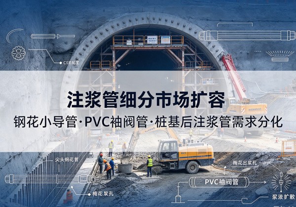 南京注浆管细分市场扩容，隧道钢花小导管、PVC 袖阀管、桩基后注浆管需求分化